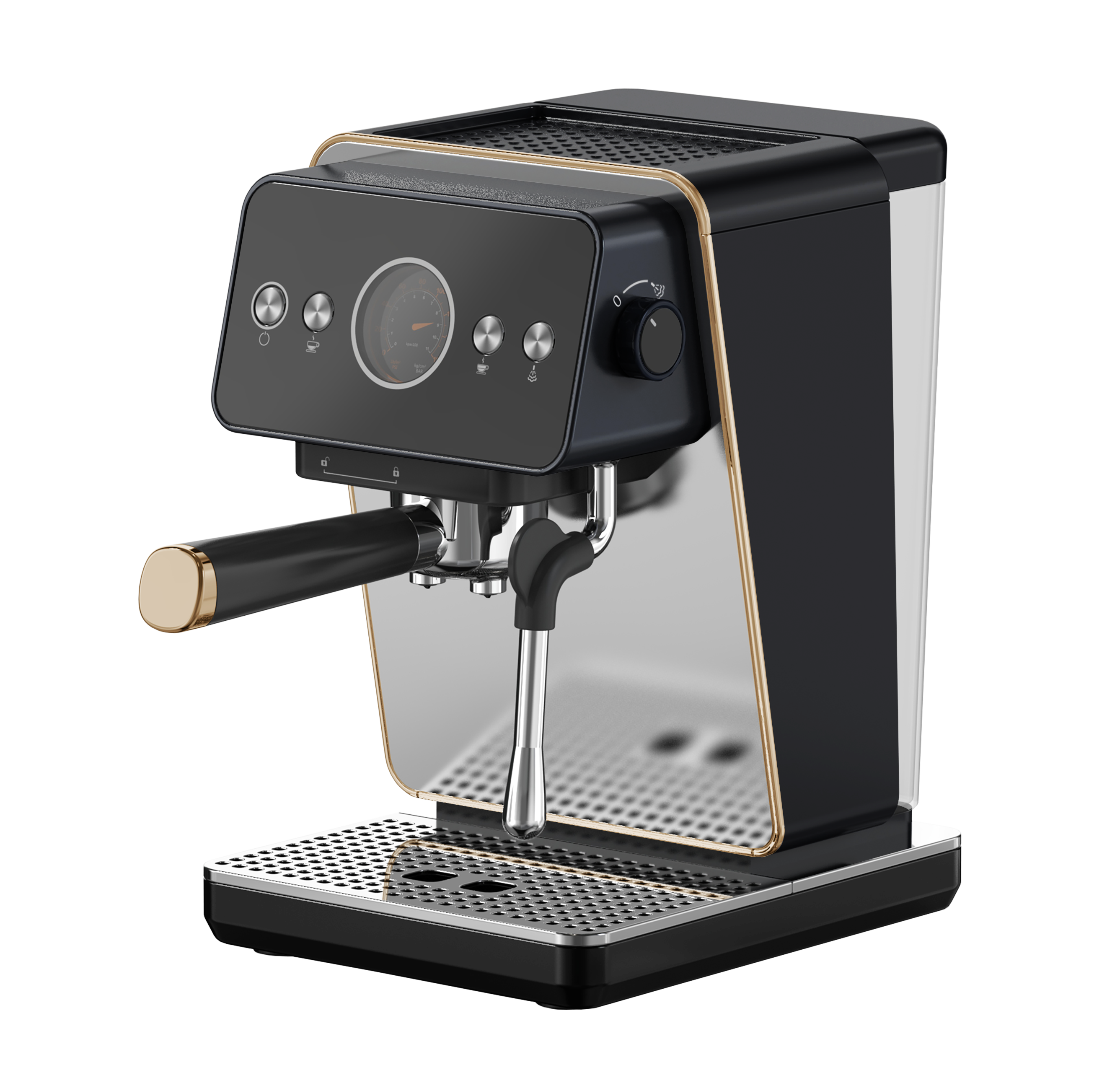 High Quality Portable Profesional Semi Automatic Espresso Coffee Maker Machine for Home Use