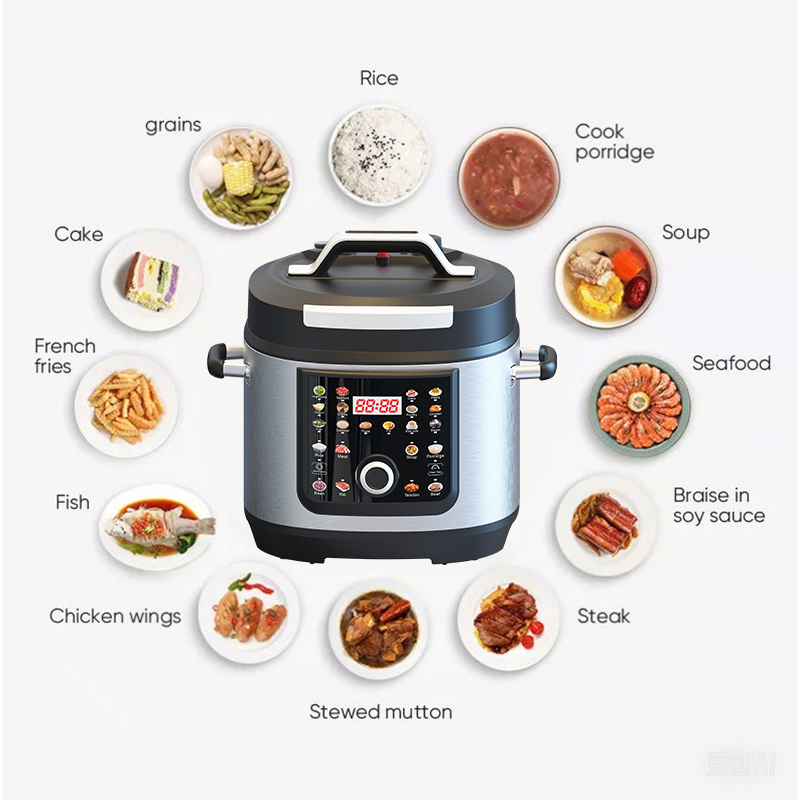 High Quality Multifunctional Instant Pressure Cooker Stainless Steel Electric Pressure Cooker Slow Cooker