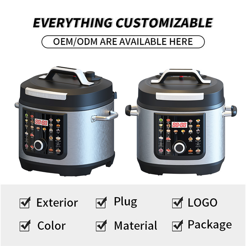 High Quality Multifunctional Instant Pressure Cooker Stainless Steel Electric Pressure Cooker Slow Cooker