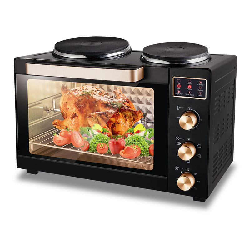 60 Liter Metal OEM Customized Logo Stainless Steel Power Warm Timer Digital Air Fryer Oven