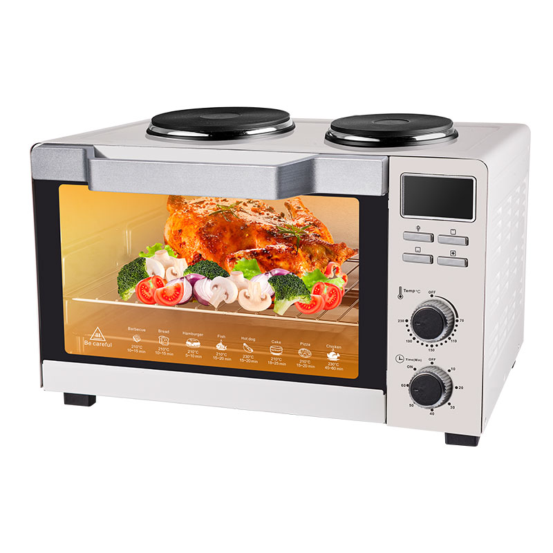 60 Liter Metal OEM Customized Logo Stainless Steel Power Warm Timer Digital Air Fryer Oven